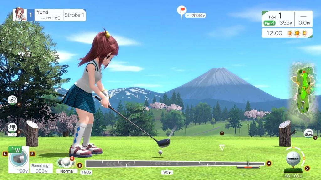 EVERYBODYS GOLF HOT SHOTS NSP screenshot