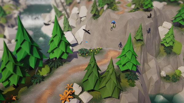 Lonely Mountains: Downhill NSP ROM Free Download screenshot