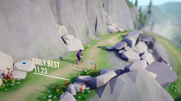 Lonely Mountains: Downhill NSP ROM Free Download screenshot